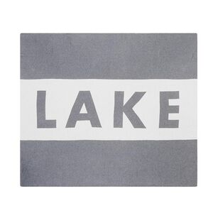 LAKE Cotton Throw Blanket